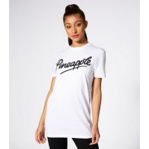 Pineapple White Logo T-Shirt New Look