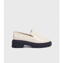 Women's Cream Chunky Loafers London Rebel New Look