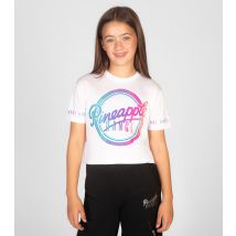 Girls' White Logo Crop T-Shirt School Pineapple New Look