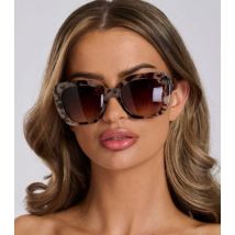 South Beach Brown Tortoiseshell Effect Oversized Square Sunglasses New Look