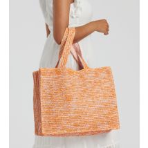 Orange Woven Shoulder Bag South Beach New Look