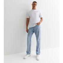 Men's Blue Regular Straight Leg Jeans Jack & Jones New Look