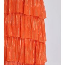 Finding Friday Orange Tiered Maxi Dress New Look