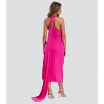 Finding Friday Pink Satin Midi Dress New Look