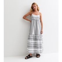 Women's White Strappy Tiered Maxi Dress JDY New Look