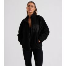 Women's Black Fleece Jacket Urban Bliss New Look