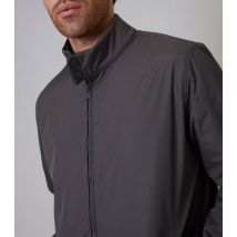 Men's Threadbare Dark Grey Zip Up Jacket New Look