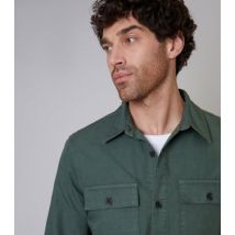Men's Threadbare Green Cotton Shacket New Look