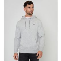 Men's Grey Marl Pocket Front Hoodie Threadbare New Look