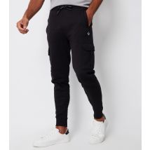 Men's Black Slim Cuffed Cargo Joggers Threadbare New Look
