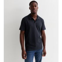 Men's Navy Linen-Blend Short Sleeve Resort Shirt Only and Sons New Look