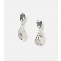 Silver Twist Drop Earrings Muse New Look