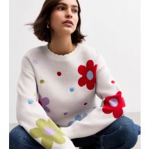 Women's Multicoloured Floral Jacquard Jumper Sunshine Soul New Look