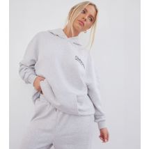 Women's Grey Oversized Hoodie WKNDGIRL New Look