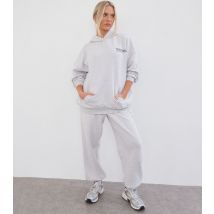 Women's Grey Oversized Joggers WKNDGIRL New Look