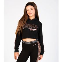 Girls' Black Dance Cropped Hoodie Pineapple New Look
