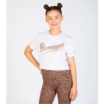 Girls' White Crop Logo T-Shirt Pineapple New Look