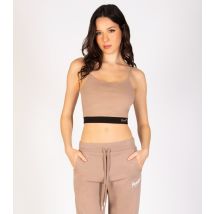 Women's Light Brown Crop Vest Pineapple New Look