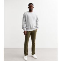 Men's Khaki Regular Straight Leg Chino Trousers Farah New Look