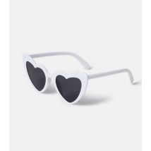 Muse White Hen Do Heart Sunglasses New Look