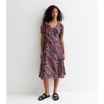 Women's Multicoloured Animal Print Midi Dress Sunshine Soul New Look