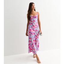 Women's Pink Floral Print Strappy Maxi Dress Sunshine Soul New Look