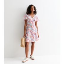 Women's White Animal Print Mini Dress Sunshine Soul New Look