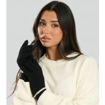 Black Contrast Stitch Gloves South Beach New Look