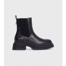 Women's Black Faux Leather Chelsea Boots London Rebel New Look
