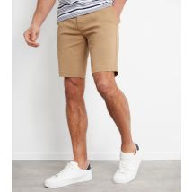 Men's Stone Regular Chino Shorts Threadbare New Look