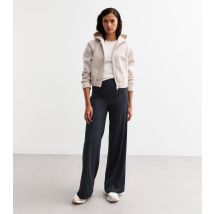 Women's Tall Navy Jersey Wide Leg Trousers New Look