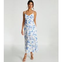 Women's White Floral Print Midi Dress Quiz New Look