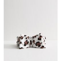 White Animal Print Headband New Look