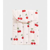 Red Floral Cherry Quilted Laptop Sleeve Skinnydip New Look