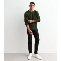 Men's Jack & Jones Green Regular Chunky Knit Crew Neck Jumper New Look