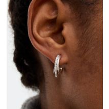 Silver Plated Diamanté Triple Hoop Earrings New Look