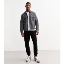 Men's Black Regular Tapered Cargo Trousers Only and Sons New Look