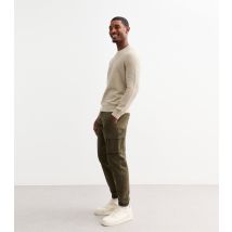 Men's Green Regular Tapered Cargo Trousers Only and Sons New Look