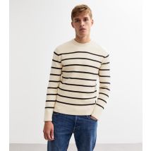 Men's Cream Phil Pullover Knit Jumper Only and Sons New Look