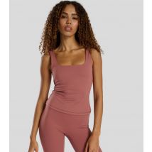 Women's Mid Pink Scoop Neck Built-In-Bra Vest Top South Beach New Look