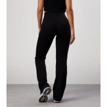 Gym King Black Rib Flared Leggings New Look