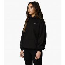 Women's Black Relaxed Pullover Logo Hoodie Gym King New Look