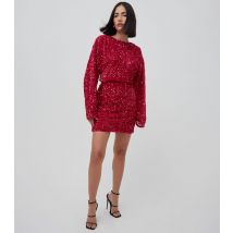 Women's Red Sequinned Mini Dress WKNDGIRL New Look