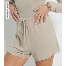 Women's by Zara McDermott Stone Lace Trim Shorts Rise New Look