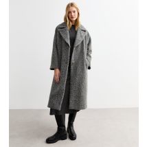 Women's Grey Oversized Coat Gini London New Look