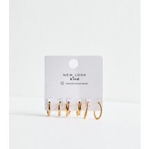 Pack Of 3 Gold Tone Hoop Earrings New Look