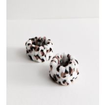 White Animal Print Cuffs New Look