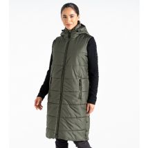 Women's Green Distinguish Long Padded Gilet Dare 2b New Look