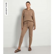 Women's by Zara McDermott Tan Cable Knit Joggers Rise New Look