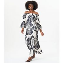 Women's Black Printed Tiered Maxi Dress Gini London New Look